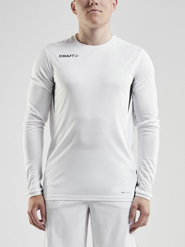 Craft - PRO Control Impact LS Tee M White/Black XL