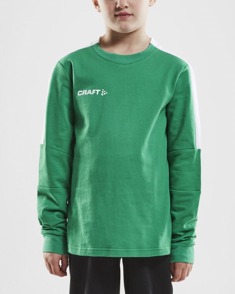 Craft - Progress GK Sweatshirt Jr Team Green/White 134/140