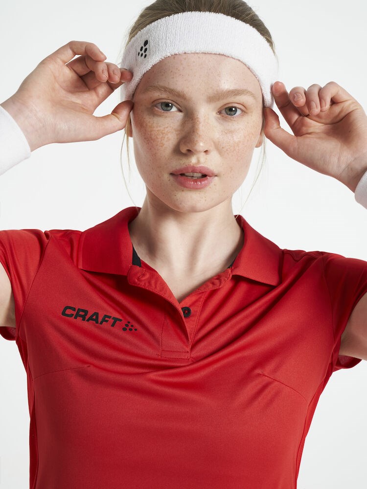 Craft - PRO Control Impact Polo W Bright Red/Black XXL