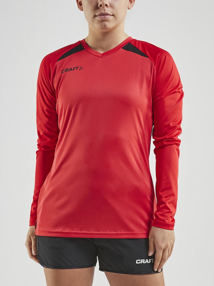 Craft - PRO Control Impact LS Tee W Bright Red/Black XL