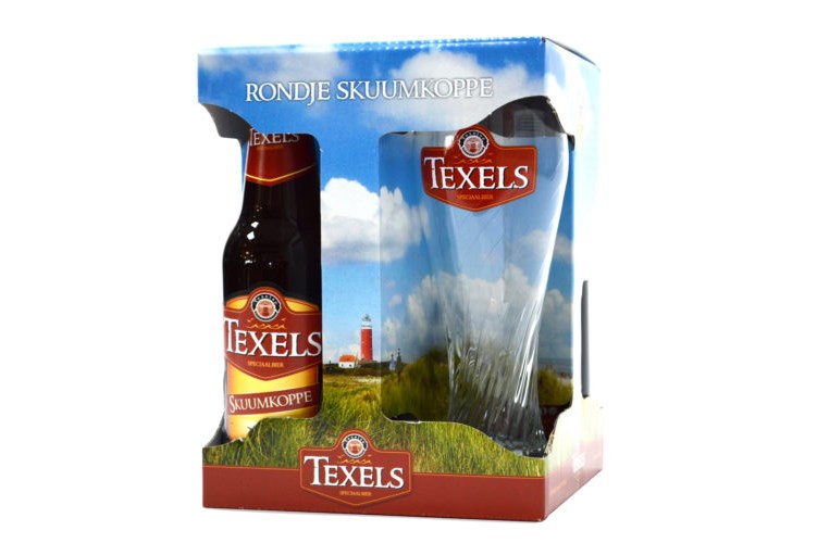 Texels - Rondje Skuumkoppe 4X3/30 + Glas